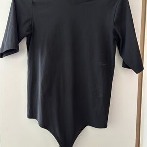 SPANX Black Ribbed Bodysuit